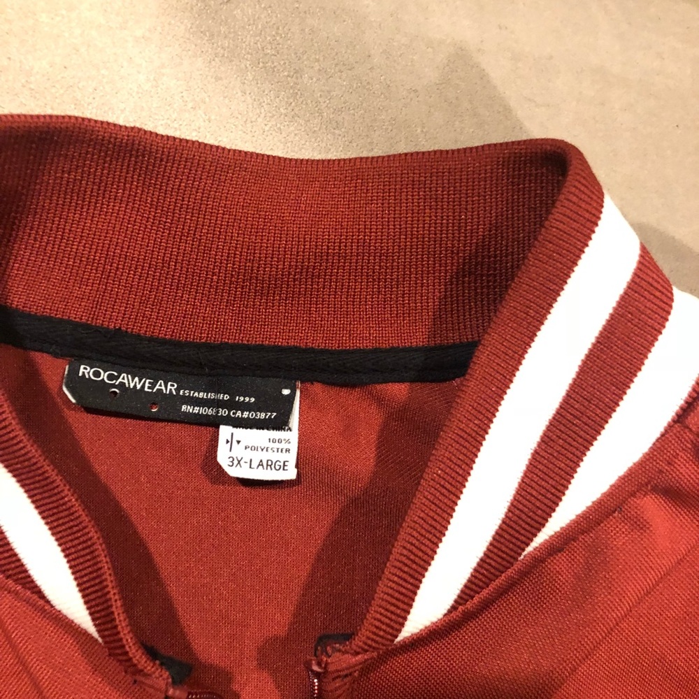 Burgundy zip up worn once for a few hours